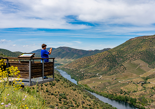 Miradouro na região do Douro.
