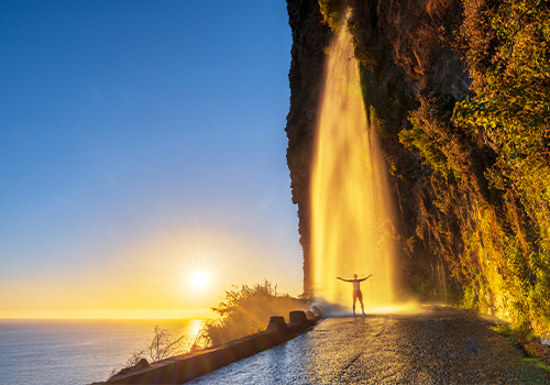 Cascata do Anjo no Roteiro pela Madeira.